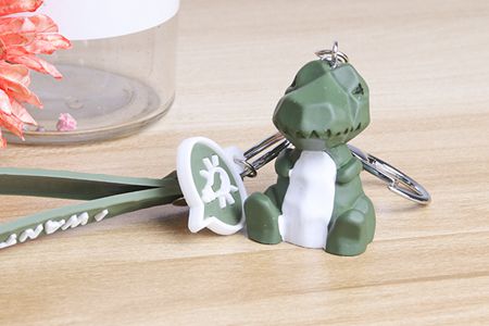 造型可愛的小恐龍矽膠鑰(yào)匙扣掛件 造型可愛的小恐龍矽膠鑰匙扣掛件